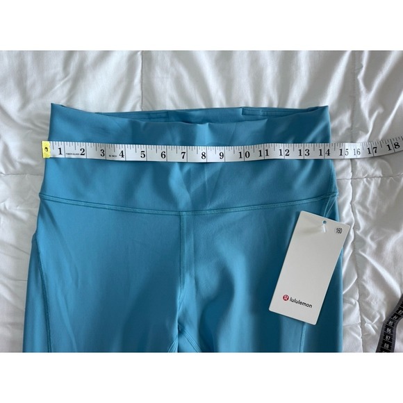 New Lululemon Wunder Train High Rise Tight 25" Size 10 Washed Blue Workout NWT - Picture 3 of 12